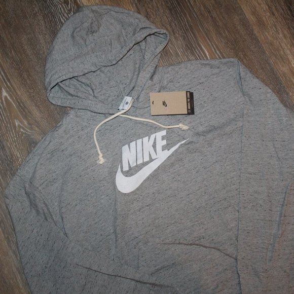 UGG Sweaters - NWT NIKE WOMEN'S PLUS VINTAGE LOGO HOODIE SWEATSHIRT‎ GRAY